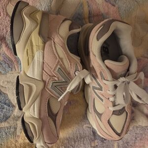 New Balance Kids Sneakers in Pink and Gray